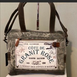 Vintage Inspired Canvas Messenger Bag